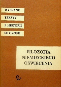Filozofia niemieckiego oświecenia