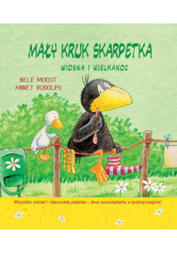 Mały kruk Skarpetka wiosna i Wielkanoc