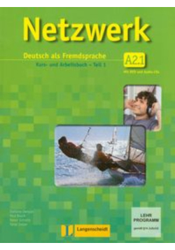 Netzwerk A2.1 Kurs- und Arbeitsbuch Teil 1 z płytą CD i DVD