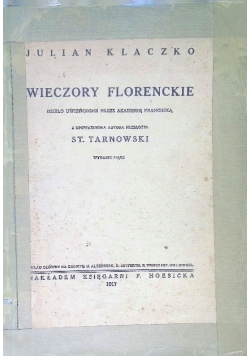 Wieczory florenckie 1917r.