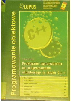 Praktyczne wprowadzenie C do programowania obiektowego języku C++