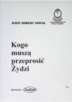 Kogo muszą przeprosić Żydzi