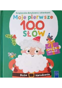 Książeczka dotykowa z okienkami  Moje pierwsze 100 słów