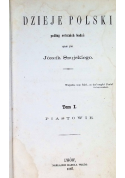 Dzieje Polski,Tom I, 1862r.