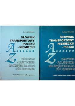Słownik transportowy niemiecko polski  Tom 1 do 2