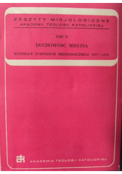 Duchowość misyjna Tom IV