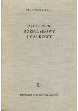 Rachunek różniczkowy i całkowy