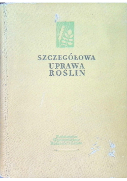 Szczegółowa uprawa roślin