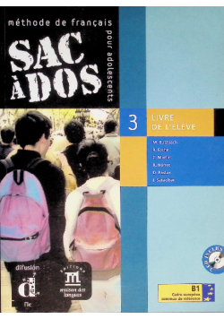 SAC A DOS 3 methode de francais + cd