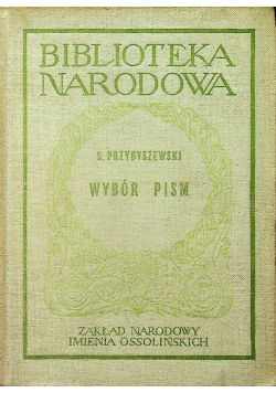 Przybyszewski Wybór pism