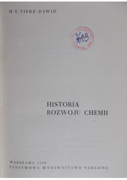 Historia rozwoju chemii