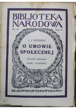 O umowie społecznej 1927 r
