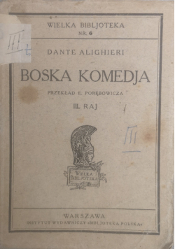 Boska komedia 1922r