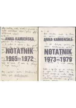 Kamieńska Notatnik 1965  1979 Tom 1 i 2