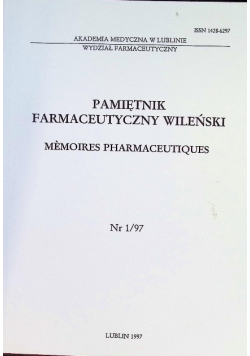 Pamiętnik farmaceutyczny wileński Nr 1 / 97