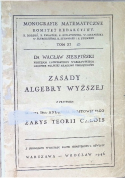 Zasady algebry wyższej 1946 r.
