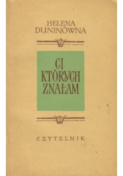 Ci których znałam