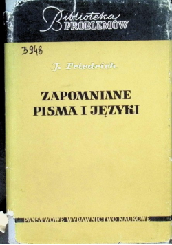 Zapomniane pisma i języki
