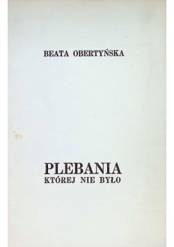 Plebania której nie było