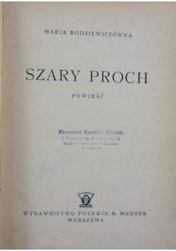 Szary proch, 1947 r.