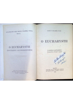 O Eucharystii 1939 r.