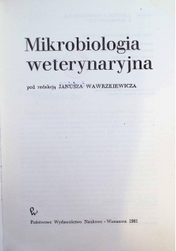 Mikrobiologia weterynaryjna