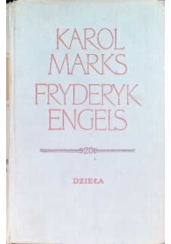 Marks Engels Dzieła Tom 20