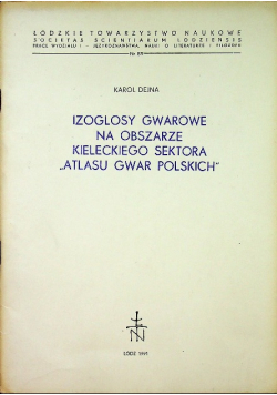 Izoglosy gwarowe na obszarze kieleckiego sektora atlasu gwar polskich