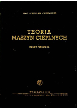 Teoria maszyn cieplnych Część I