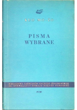 Kuo Mo Żo Pisma wybrane