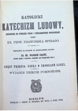 Katolicki katechizm ludowy 1927 r.