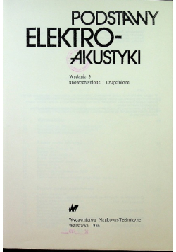 Podstawy elektroakustyki