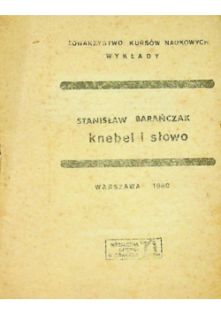 Knebel i słowo
