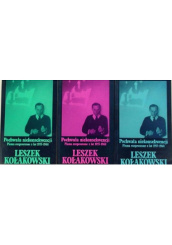 Pochwała niekonsekwencji Tom 1 do 3