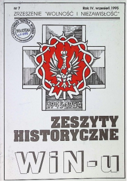 Zeszyty Historyczne WIN u Nr 7 / 95
