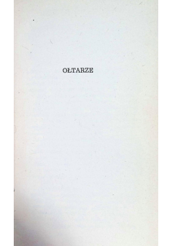 Ołtarze