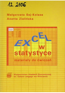 Excel w statystyce materiały do ćwiczeń