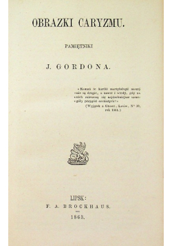 Obrazki caryzmu Pamiętniki 1863 r.