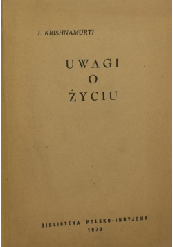 Uwagi o życiu