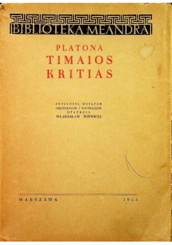 Timajos Kritias