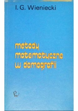 Metody matematyczne w demografii