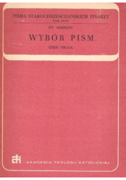 Św Ambroży Wybór pism Część 2