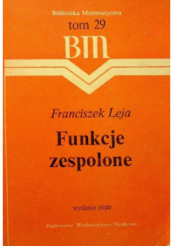 Funkcje zespolone Tom 29