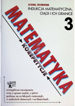 Matematyka korepetycje Część 3 Indukcja mtematyczna ciągi i ich granice
