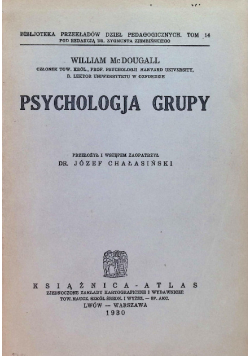 Psychologja grupy 1930 r.