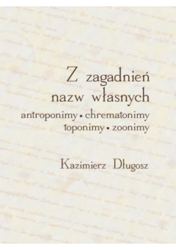 Z zagadnień nazw własnych