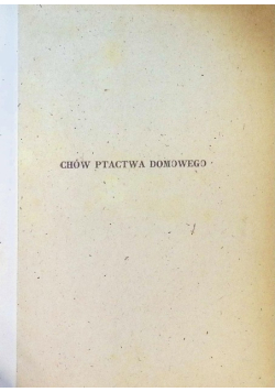 Chów ptactwa domowego 1948 r.