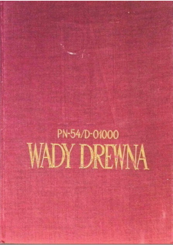 Wady Drewna PN-54/D-01000