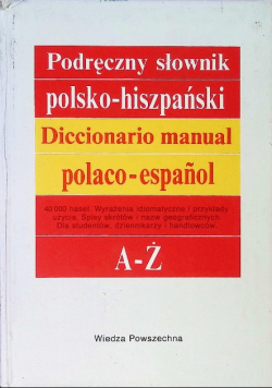 Podręczny słownik polsko -  hiszpański