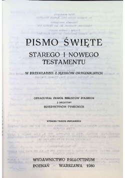 Pismo Święte Starego i Nowego Testamentu